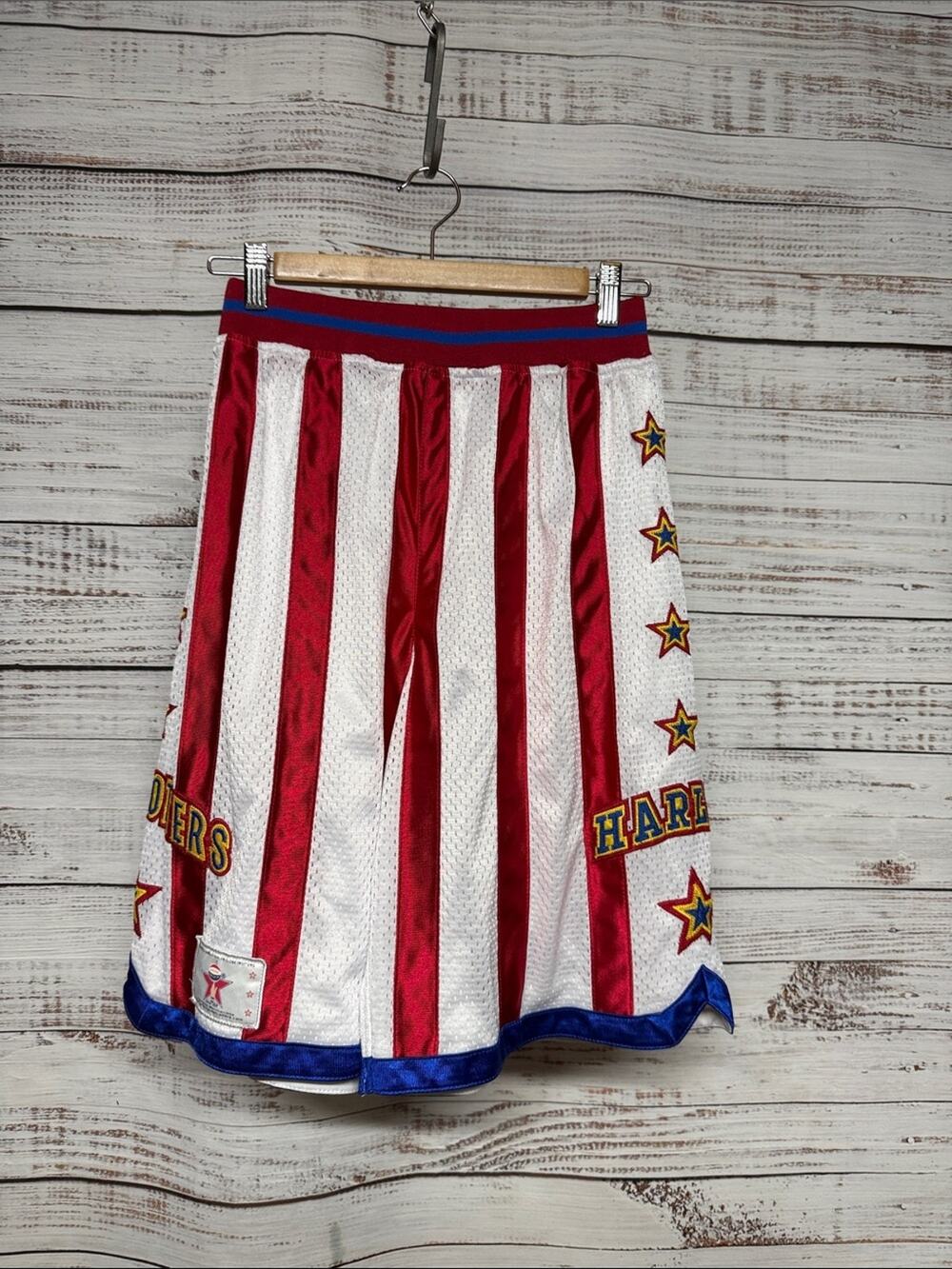 Harlem Globetrotters Men's Basketball Shorts Small Red Patriotic